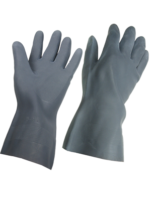 Black Neoprene Gloves Large